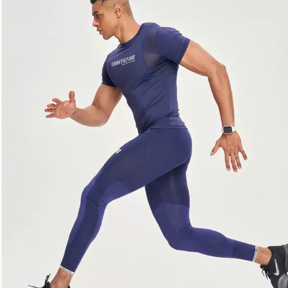 NEW OMG Men ACTIVE Tee In BLUE.